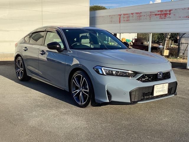 シビック e:HEVEX 当社デモカー・9インチコネクトナビ・パノラミックサンルーフ・前後ドラレコ・ワイヤレス充電/BOSEプレミアムサウンド・パワーシート・LEDヘッドライト・衝突軽減ブレーキ・クルーズコントロール Bカメラ(3枚目)