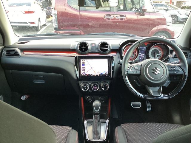 スイフトスポーツ ベースグレード　ワンオーナー・全方位モニター・ナビ・ＥＴＣ・オートエアコン・セーフティーパッケージ・オートエアコン・スマートキー・ドラレコ　被害軽減ブレーキ　全方位カメラ付き　ＤＶＤ視聴可　１オナ　横滑り防止システム（4枚目）