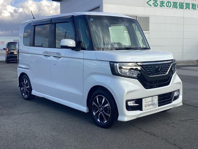 Ｎ－ＢＯＸカスタム Ｇ・Ｌホンダセンシング　ナビゲーション　ドライブレコーダー　ＥＴＣ　オートリトラミラー　オートエアコン　リア左パワースライドドア　運転席助手席シートヒーター　整備記録簿　助手席エアバッグ　キーレス　シートＨ　アイドリングＳＴ（6枚目）