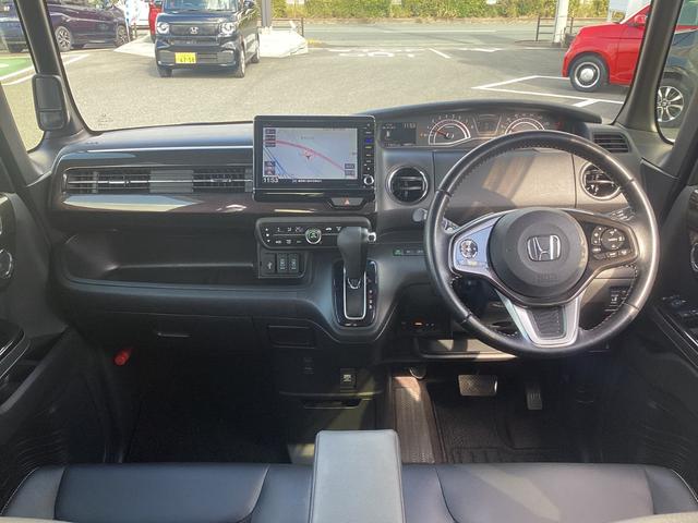 Ｎ－ＢＯＸカスタム Ｇ・Ｌターボホンダセンシング　ワンオーナー・ナビ／ＴＶ／ＵＳＢ／Ｂｌｕｅｔｏｏｔｈ接続・リアカメラ・ＥＴＣ・両側パワースライドドア・ＬＥＤヘッドライト・衝突軽減ブレーキ・クルーズコントロール・スマートキー・オートエアコン（4枚目）