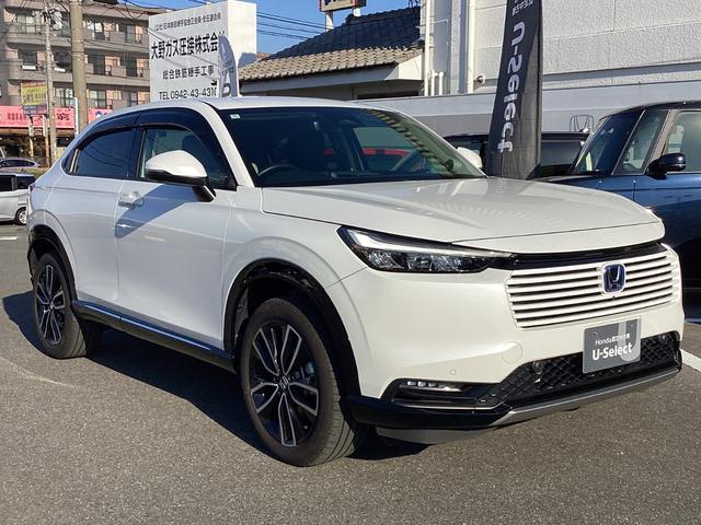 ヴェゼル e:HEVZ 当社デモカー・コネクトナビ・マルチビューカメラ・前後ドラレコ・ワイヤレス充電・プレミアムオーディオ・パワーテールゲート・ETC2.0・ブラインドスポットインフォメーション・LEDヘッドライト(3枚目)