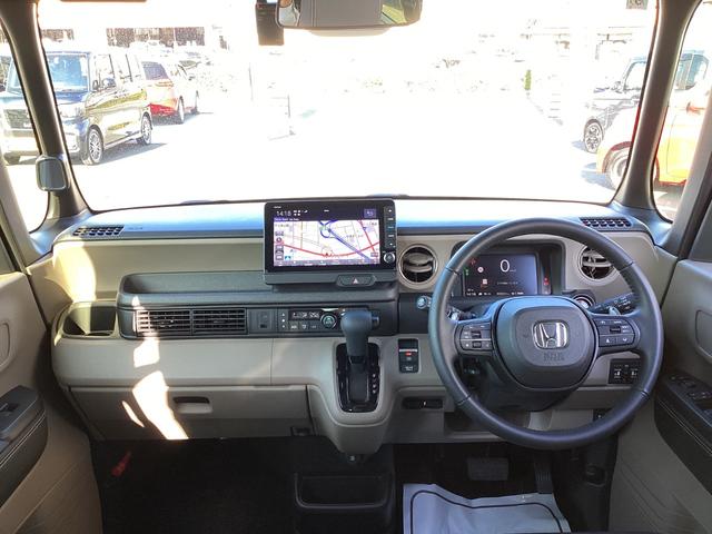 N-BOXジョイ ターボ 当社デモカー・9インチナビ・マルチビューカメラ・前後ドラレコ・ETC・両側パワースライドドア・LEDヘッドライト/フォグ・オートエアコン・シートヒーター・電子パーキング/ブレーキホールド・取説・記録簿(4枚目)