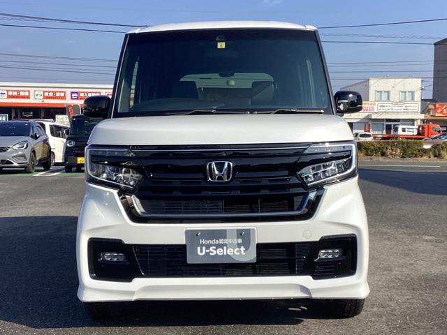 Ｎ－ＢＯＸカスタム Ｌターボスタイル＋ブラック　ワンオーナー・ナビ・リヤカメラ・ＥＴＣ・両側パワースライドドア・ＬＥＤヘッドライト・衝突軽減ブレーキ・クルーズコントロール・スマートキー・オートエアコン・シートヒーター・電子パーキング・ブレーキホール（2枚目）