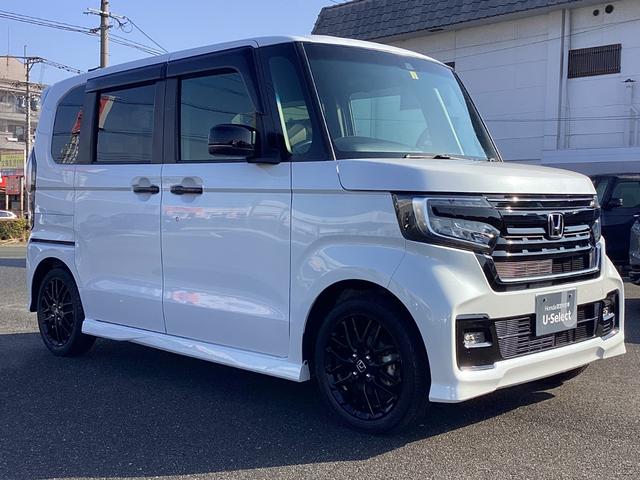 Ｎ－ＢＯＸカスタム Ｌターボスタイル＋ブラック　ワンオーナー・ナビ・リヤカメラ・ＥＴＣ・両側パワースライドドア・ＬＥＤヘッドライト・衝突軽減ブレーキ・クルーズコントロール・スマートキー・オートエアコン・シートヒーター・電子パーキング・ブレーキホール（3枚目）