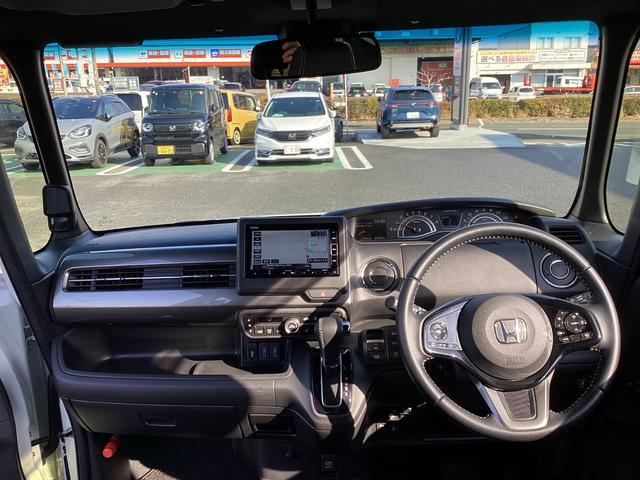 Ｎ－ＢＯＸカスタム Ｌターボスタイル＋ブラック　ワンオーナー・ナビ・リヤカメラ・ＥＴＣ・両側パワースライドドア・ＬＥＤヘッドライト・衝突軽減ブレーキ・クルーズコントロール・スマートキー・オートエアコン・シートヒーター・電子パーキング・ブレーキホール（4枚目）