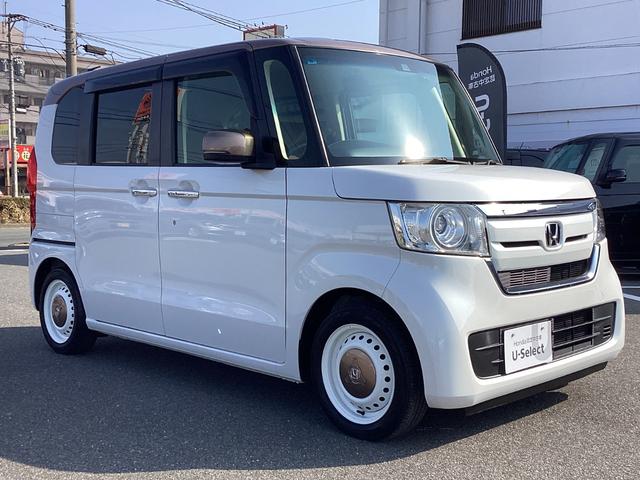 Ｎ－ＢＯＸ Ｇ・Ｌホンダセンシングカッパーブラウンスタイル　ワンオーナー・ナビ・エンジンスターター・ドラレコ・両側パワースライドドア・リヤカメラ・ＥＴＣ・ＬＥＤヘッドライト・衝突軽減ブレーキ・クルーズコントロール・スマートキー・オートエアコン　Ｒカメ　禁煙（3枚目）