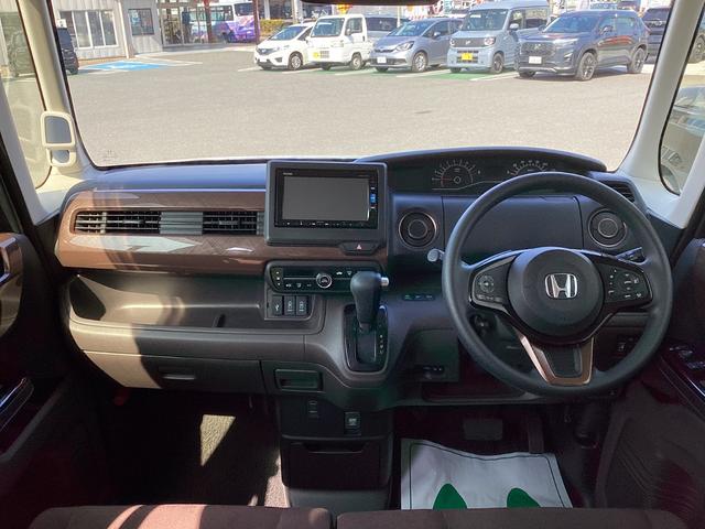 Ｎ－ＢＯＸ Ｇ・Ｌホンダセンシングカッパーブラウンスタイル　ワンオーナー・ナビ・エンジンスターター・ドラレコ・両側パワースライドドア・リヤカメラ・ＥＴＣ・ＬＥＤヘッドライト・衝突軽減ブレーキ・クルーズコントロール・スマートキー・オートエアコン　Ｒカメ　禁煙（4枚目）