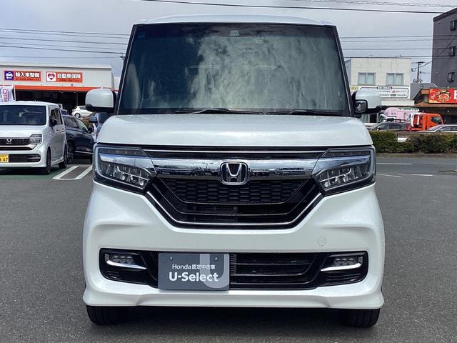 Ｎ－ＢＯＸカスタム Ｇ・Ｌターボホンダセンシング　ナビ・ＥＴＣ・リヤカメラ・前後ドラレコ・ＬＥＤヘッドライト・衝突軽減ブレーキ・クルーズコントロール・スマートキー・オートエアコン・両側パワースライドドア　ドラレコ付き　レーンキープＡ　助手席エアバッグ（2枚目）