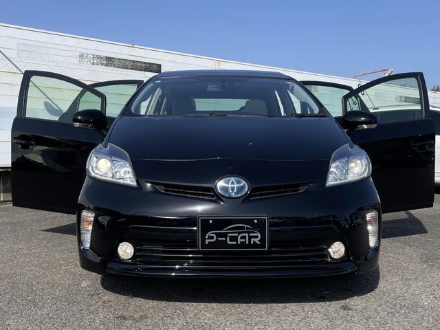 プリウス G サンルーフ レーダークルーズ ハーフレザーシート ビルトインETC ナビ地デジ Bluetooth バックカメラ フォグライト クリアランスソナー スペアキー スペアタイヤ(7枚目)