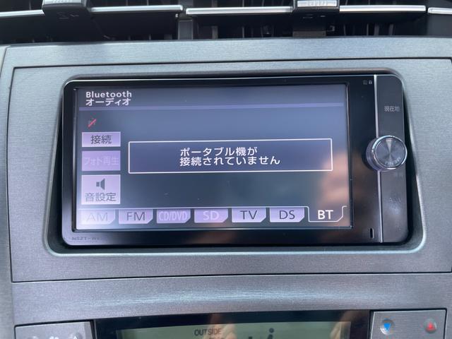 プリウス G サンルーフ レーダークルーズ ハーフレザーシート ビルトインETC ナビ地デジ Bluetooth バックカメラ フォグライト クリアランスソナー スペアキー スペアタイヤ(10枚目)