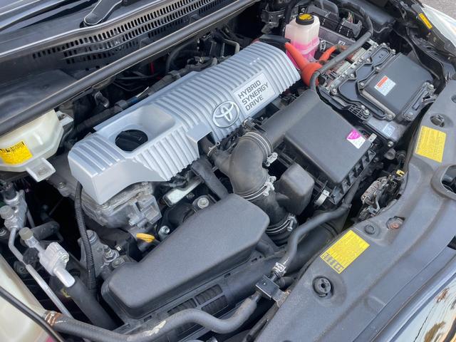 プリウス G サンルーフ レーダークルーズ ハーフレザーシート ビルトインETC ナビ地デジ Bluetooth バックカメラ フォグライト クリアランスソナー スペアキー スペアタイヤ(54枚目)