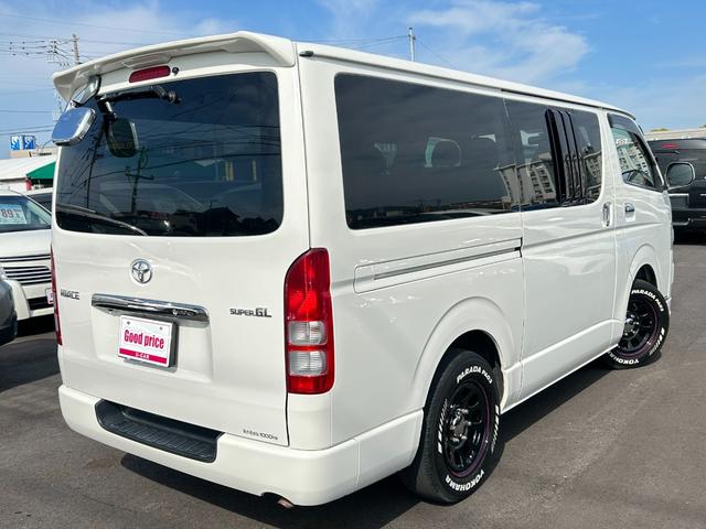 ロングスーパーＧＬ　ベッドキット　新品１６インチデイトナホイール　ホワイトレタータイヤ　フロントアンダースポイラー　運転席レカロシート　ナビＴＶ　バックカメラ　キーレス　ＥＴＣ　タイミングチェーン駆動　車検整備付き(6枚目)