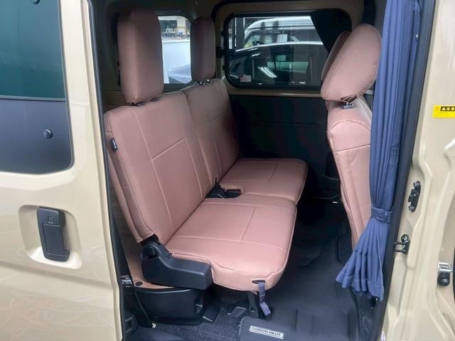 ハイゼットカーゴ クルーズターボ　ゴードンミラー仕様　専用丸目フェイス＆リアバンパー　ルーフキャリア　サイドオーニング　１２インチＡＷ　木目調ラゲッジスペース　両側電動スライド　スマアシ　ナビＴＶ　前後ドラレコ　スマートキー　ＥＴＣ（19枚目）