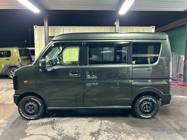 エブリイワゴン ＪＰターボ　ＤＡＭＤコンプリートキット　丸目フェイス　ホワイトレターＭ／Ｔタイヤ　ディスプレイオーディオ　Ｂｌｕｅｔｏｏｔｈ　ミラー型前後ドラレコ　スマートキー　ＥＴＣ　シートヒーター　ワンオーナー　禁煙車（3枚目）