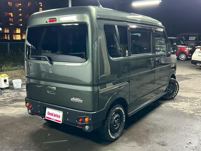 エブリイワゴン ＪＰターボ　ＤＡＭＤコンプリートキット　丸目フェイス　ホワイトレターＭ／Ｔタイヤ　ディスプレイオーディオ　Ｂｌｕｅｔｏｏｔｈ　ミラー型前後ドラレコ　スマートキー　ＥＴＣ　シートヒーター　ワンオーナー　禁煙車（6枚目）