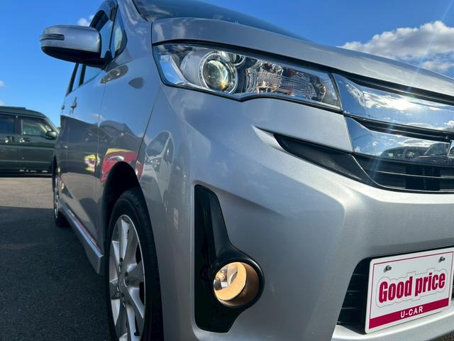 eKカスタム G 純正ナビ/バックカメラ/フルセグTV/電動格納ミラー/オートエアコン/純正14インチAW/HIDヘッドライト/プッシュスタート(24枚目)