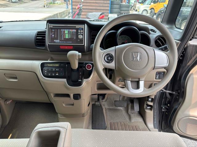 Ｎ－ＢＯＸ 　ＥＴＣ　両側スライド・片側電動　ナビ　ＴＶ　スマートキー　電動格納ミラー　ＣＶＴ　ＥＳＣ　ＣＤ　ＤＶＤ再生　ＵＳＢ　アルミホイール（2枚目）