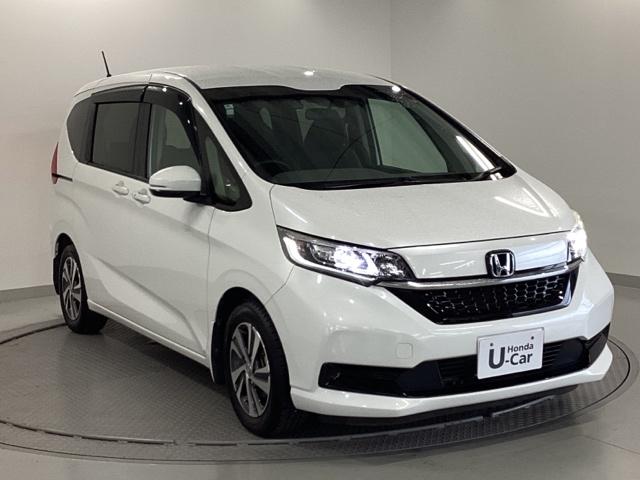 フリード G・ホンダセンシング メモリーナビ ETC リアカメラ Fセグ 追突被害軽減ブレーキ iストップ Wエアバッグ パワーウィンドウ アクティブクルーズコントロール スマートキ カラーバックモニター 整備点検記録簿 VSA(8枚目)