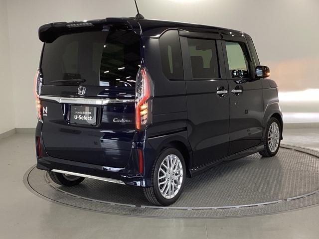 N-BOXカスタム Lターボ 純正ナビ フルセグ リアカメラ 地デジチューナー 衝突軽減ブレーキサポート LEDヘッドライ アイドリングS ターボエンジン PS カーテンエアバック シートヒータ エアバック USB AAC ABS(8枚目)