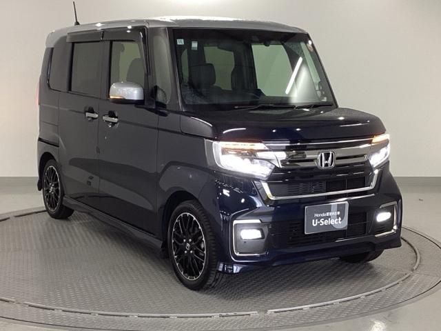 N-BOXカスタム Lターボ 純正ナビ フルセグ リアカメラ 地デジチューナー 衝突軽減ブレーキサポート LEDヘッドライ アイドリングS ターボエンジン PS カーテンエアバック シートヒータ エアバック USB AAC ABS(7枚目)