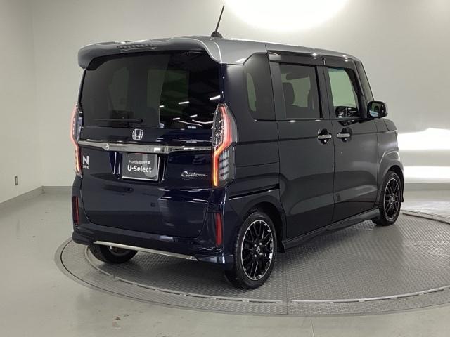 N-BOXカスタム Lターボ 純正ナビ フルセグ リアカメラ 地デジチューナー 衝突軽減ブレーキサポート LEDヘッドライ アイドリングS ターボエンジン PS カーテンエアバック シートヒータ エアバック USB AAC ABS(8枚目)