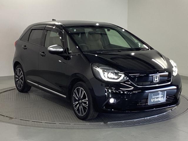 フィット リュクス　純正メモリーナビ　本革シート　ドラレコ　Ｂカメ　サイドエアバッグ　衝突軽減ブレーキ　クルーズコントロール　前席シートヒーター　ドライブレコーダー　パワステ　ＬＥＤヘッドライト　エアコン　ＡＢＳ　イモビ（7枚目）