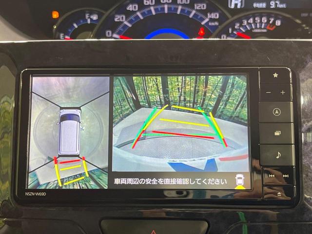 タント カスタムＸ　トップエディションＶＳ　ＳＡＩＩＩ　両側電動スライドドア　ＳＤナビ　全周囲カメラ　衝突被害軽減システム　禁煙車　ハーフレザーシート　シートヒーター　ドラレコ　スマートキー　ＬＥＤヘッド　オートハイビーム　オートライト　オートエアコン（5枚目）