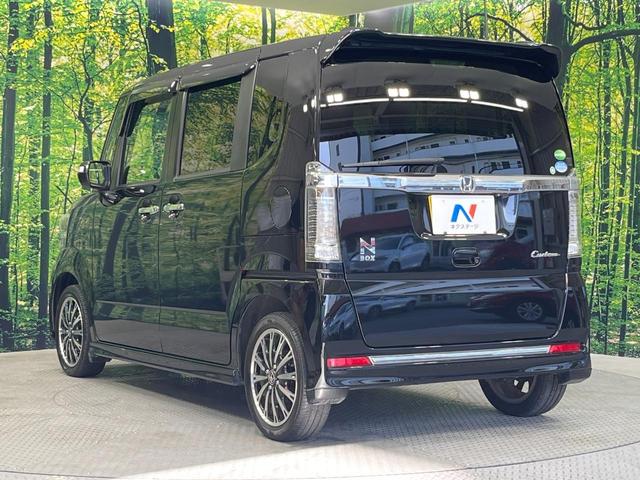Ｎ－ＢＯＸカスタム Ｇ・ターボＬパッケージ　両側電動ドア　純正ＳＤナビ　バックカメラ　禁煙車　ハーフレザーシート　スマートキー　ＨＩＤヘッド　ビルトインＥＴＣ　クルコン　オートエアコン　純正１４インチアルミ　Ｂｌｕｅｔｏｏｔｈ　ＣＤ（59枚目）