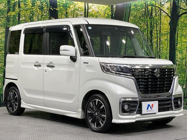 スペーシアカスタム ハイブリッドＸＳ　両側電動ドア　ＳＤナビ　衝突被害軽減システム　禁煙車　シートヒーター　ドラレコ　コーナーセンサー　スマートキー　ＬＥＤヘッド　ビルトインＥＴＣ　車線逸脱警報　オートライト　オートエアコン（16枚目）
