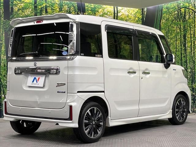 スペーシアカスタム ハイブリッドＸＳ　両側電動ドア　ＳＤナビ　衝突被害軽減システム　禁煙車　シートヒーター　ドラレコ　コーナーセンサー　スマートキー　ＬＥＤヘッド　ビルトインＥＴＣ　車線逸脱警報　オートライト　オートエアコン（17枚目）