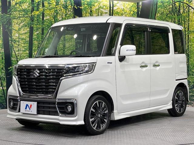 スペーシアカスタム ハイブリッドＸＳ　両側電動ドア　ＳＤナビ　衝突被害軽減システム　禁煙車　シートヒーター　ドラレコ　コーナーセンサー　スマートキー　ＬＥＤヘッド　ビルトインＥＴＣ　車線逸脱警報　オートライト　オートエアコン（59枚目）