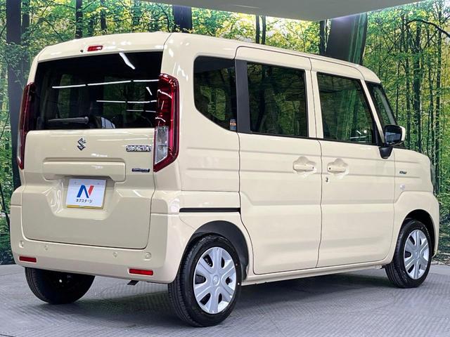スペーシア ハイブリッドX 届出済未使用車 両側電動スライドドア 衝突被害軽減システム コーナーセンサー スマートキー LEDヘッド オートライト オートエアコン スリムサーキュレーター ロールサンシェード 電動格納ミラー(17枚目)