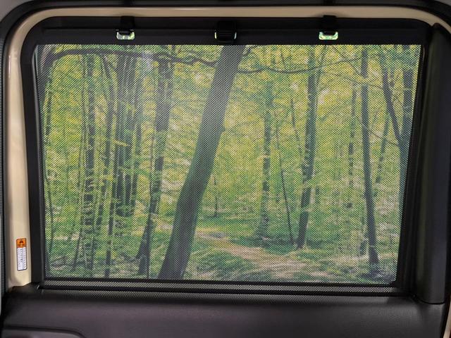 スペーシア ハイブリッドX 届出済未使用車 両側電動スライドドア 衝突被害軽減システム コーナーセンサー スマートキー LEDヘッド オートライト オートエアコン スリムサーキュレーター ロールサンシェード 電動格納ミラー(36枚目)