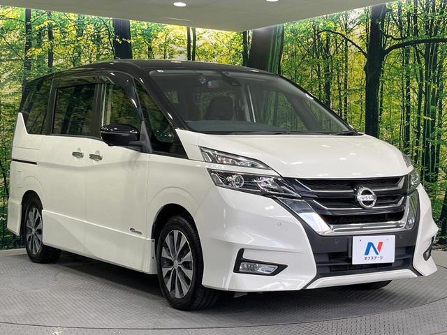 セレナ ハイウェイスター Vセレクション 両側電動ドア SDナビ 全周囲カメラ 衝突被害軽減システム クルコン 禁煙車 ドラレコ コーナーセンサー LEDヘッド ビルトインETC オートライト オートエアコン 純正16インチアルミ(17枚目)