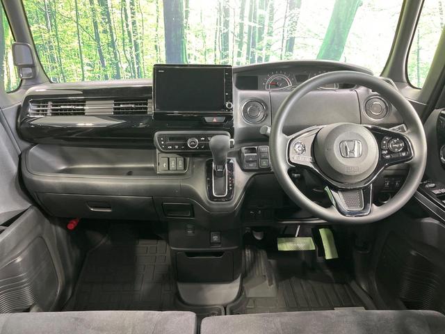 Ｎ－ＢＯＸカスタム Ｌ　両側電動ドア　純正８型ＳＤナビ　バックカメラ　衝突被害軽減システム　禁煙車　ドラレコ　コーナーセンサー　スマートキー　ＬＥＤヘッド　ＥＴＣ　クルコン　車線逸脱警報　オートライト　オートエアコン（2枚目）