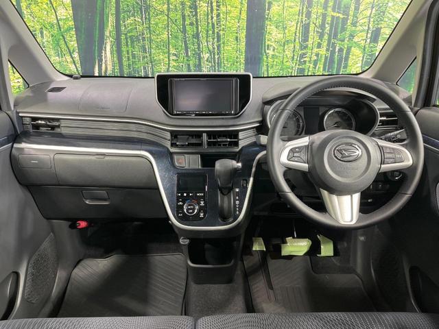 ムーヴ カスタム RS ハイパー SDナビ 禁煙車 LEDヘッド ETC オートライト ハーフレザーシート オートエアコン 純正15インチアルミ Bluetooth CD 地デジ LEDフォグ(2枚目)