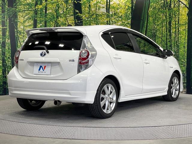 アクア G モデリスタフルエアロ 禁煙車 スマートキー LEDヘッド ETC オートライト オートエアコン 純正16インチアルミ CD 電動格納ミラー 衝突安全ボディ(17枚目)