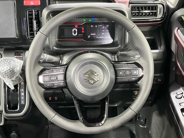 スペーシアカスタム ハイブリッドXS 届出済未使用車 両側電動ドア 衝突被害軽減システム レーダークルーズ シートヒーター コーナーセンサー スマートキー LEDヘッド 純正15インチアルミ 車線逸脱警報 オートライト オートエアコン(11枚目)