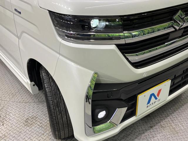 スペーシアカスタム ハイブリッドXS 届出済未使用車 両側電動ドア 衝突被害軽減システム レーダークルーズ シートヒーター コーナーセンサー スマートキー LEDヘッド 純正15インチアルミ 車線逸脱警報 オートライト オートエアコン(12枚目)