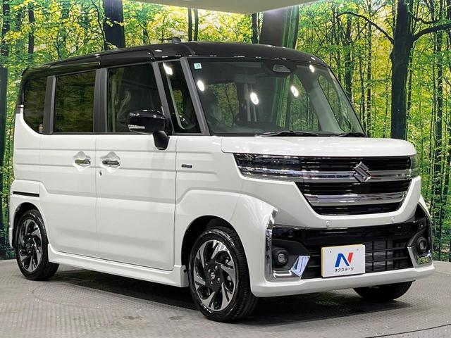 スペーシアカスタム ハイブリッドXS 届出済未使用車 両側電動ドア 衝突被害軽減システム レーダークルーズ シートヒーター コーナーセンサー スマートキー LEDヘッド 純正15インチアルミ 車線逸脱警報 オートライト オートエアコン(16枚目)