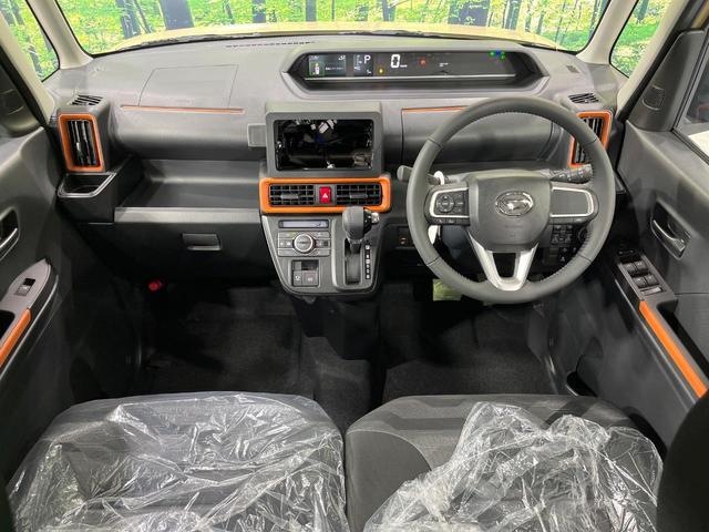 タント ファンクロスターボ　届出済未使用車　両側電動ドア　衝突被害軽減システム　コーナーセンサー　スマートキー　ＬＥＤヘッド　ルーフレール　純正１４インチアルミ　車線逸脱警報　オートライト　オートエアコン　ＬＥＤフォグ（2枚目）