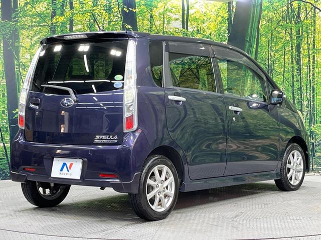 ステラ カスタムＲリミテッド　禁煙車　スマートキー　ＨＩＤヘッド　純正１４インチアルミホイール　オートエアコン　ＣＤ再生　電動格納ミラー　アイドリングストップ　衝突安全ボディ（17枚目）