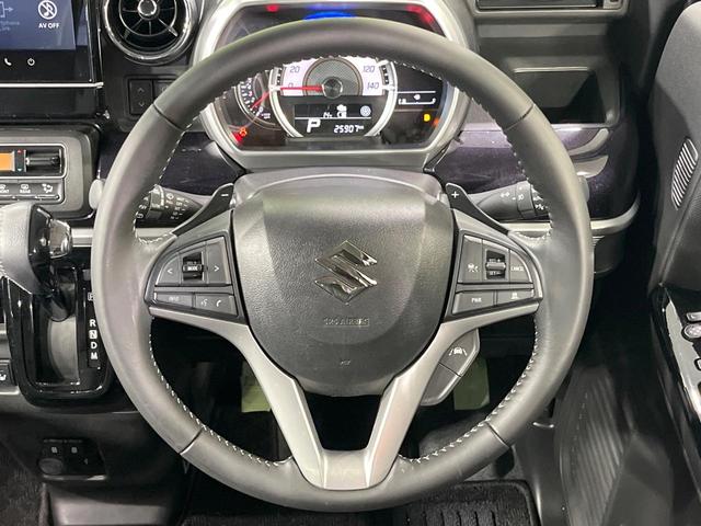 スペーシアカスタム ハイブリッドＸＳターボ　メーカー９型ナビ　両側電動ドア　全周囲カメラ　衝突軽減装置　レーダークルーズ　禁煙車　ハーフレザーシート　シートヒーター　コーナーセンサー　スマートキー　ＬＥＤヘッド　ＥＴＣ　純正１５インチアルミ（11枚目）