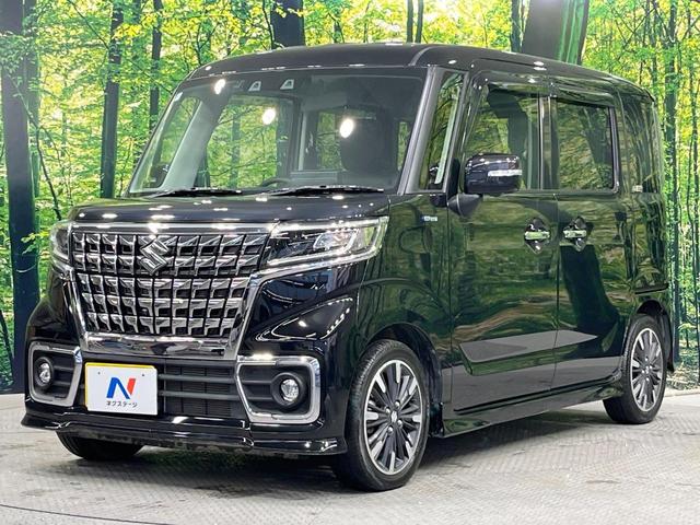 スペーシアカスタム ハイブリッドＸＳターボ　メーカー９型ナビ　両側電動ドア　全周囲カメラ　衝突軽減装置　レーダークルーズ　禁煙車　ハーフレザーシート　シートヒーター　コーナーセンサー　スマートキー　ＬＥＤヘッド　ＥＴＣ　純正１５インチアルミ（59枚目）