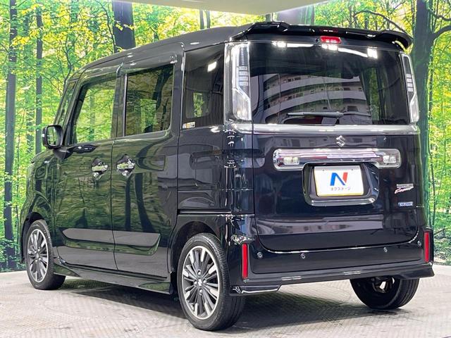 スペーシアカスタム ハイブリッドＸＳターボ　メーカー９型ナビ　両側電動ドア　全周囲カメラ　衝突軽減装置　レーダークルーズ　禁煙車　ハーフレザーシート　シートヒーター　コーナーセンサー　スマートキー　ＬＥＤヘッド　ＥＴＣ　純正１５インチアルミ（61枚目）