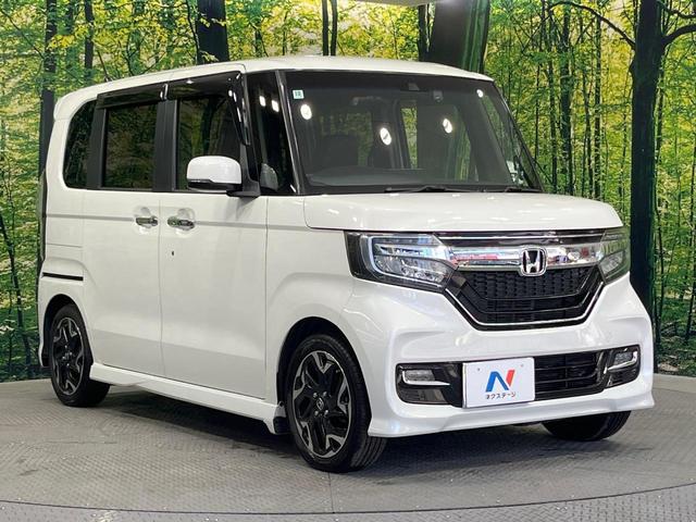 Ｎ－ＢＯＸカスタム Ｇ・Ｌターボホンダセンシング　純正ＳＤナビ　両側電動ドア　バックカメラ　レーダークルーズ　禁煙車　ハーフレザーシート　ドラレコ　コーナーセンサー　ＬＥＤヘッド　ビルトインＥＴＣ　純正１５インチアルミ　車線逸脱警報　オートライト（16枚目）