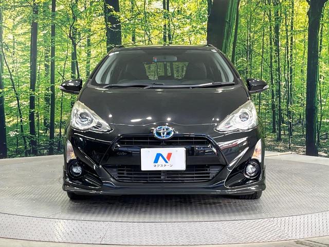 アクア Ｇブラックソフトレザーセレクション　禁煙車　フルエアロ　純正９型ＳＤナビ　スマートキー　ＬＥＤヘッド　ビルトインＥＴＣ　クルコン　純正１６インチアルミ　オートライト　合皮シート　オートエアコン　Ｂｌｕｅｔｏｏｔｈ　ＤＶＤ再生　フルセグ（14枚目）