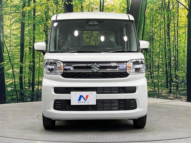 スペーシア ハイブリッドX 届出済未使用車 両側電動ドア 衝突被害軽減システム コーナーセンサー スマートキー シートヒーター LEDヘッドライト 車線逸脱警報 オートライト オートエアコン プライバシーガラス 電動格納ミラー(14枚目)