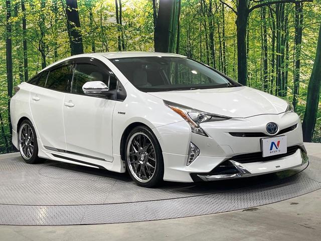 プリウス Aツーリングセレクション 禁煙車 モデリスタフルエアロ 純正9型SDナビ バックカメラ 衝突被害軽減システム レーダークルーズ デジタルインナーミラー型ドラレコ コーナーセンサー LEDヘッド ETC シートヒーター フルセグ(16枚目)