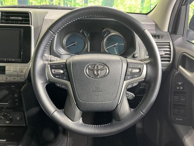 ランドクルーザープラド TX Lパッケージ・ブラックエディション 禁煙車 9型SDナビ バックカメラ 衝突被害軽減システム レーダークルーズ ブラックレザーシート 前席シートエアコン 前席パワーシート ドラレコ コーナーセンサー LEDヘッドライト ETC フルセグ(11枚目)